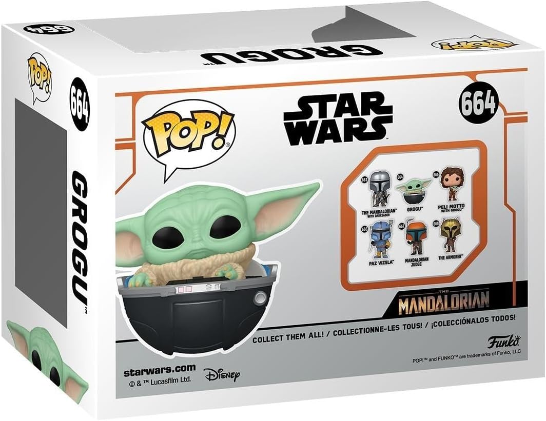 Funko Pop! Vinyl: Star Wars: The Mandalorian S9 - Grogu (The Child, Baby Yoda) - Figura de vinil colecionável - Mercadoria oficial