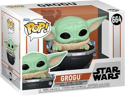 Funko Pop! Vinyl: Star Wars: The Mandalorian S9 - Grogu (The Child, Baby Yoda) - Figura de vinil colecionável - Mercadoria oficial